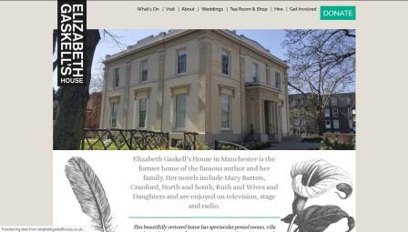 image of the Elizabeth Gaskell website