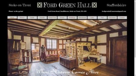 image of the ford green hall website