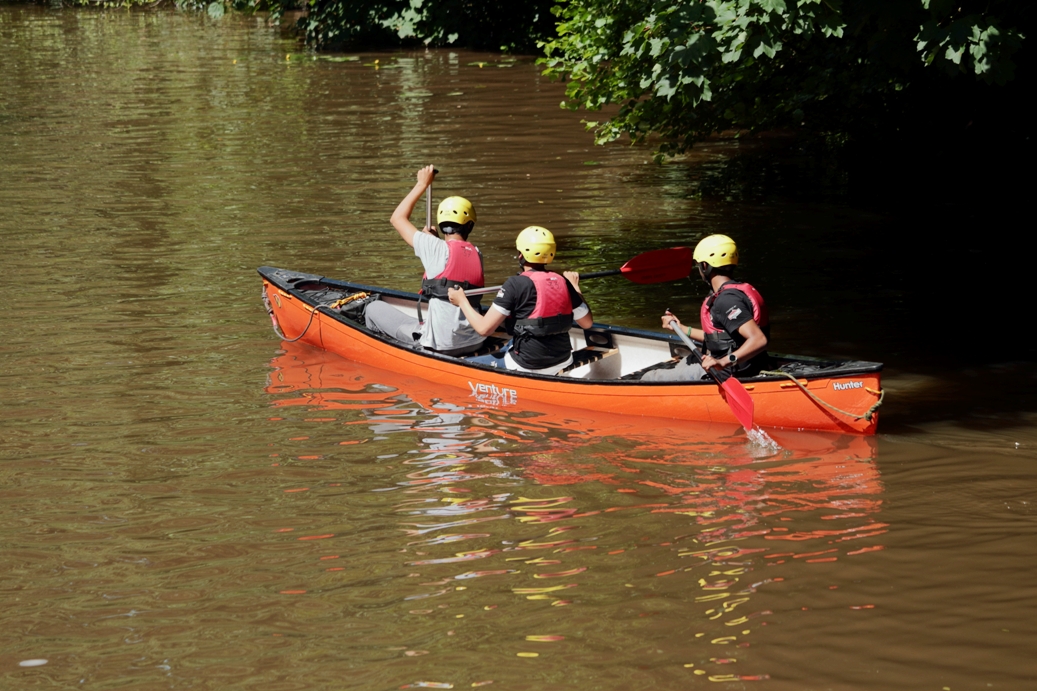 image of people in a canoe