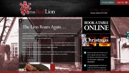 image of the Red Lion website